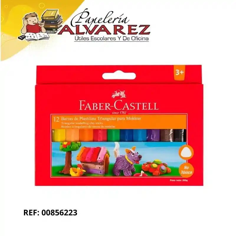 Plastilina Faber Castell Triangular X 12