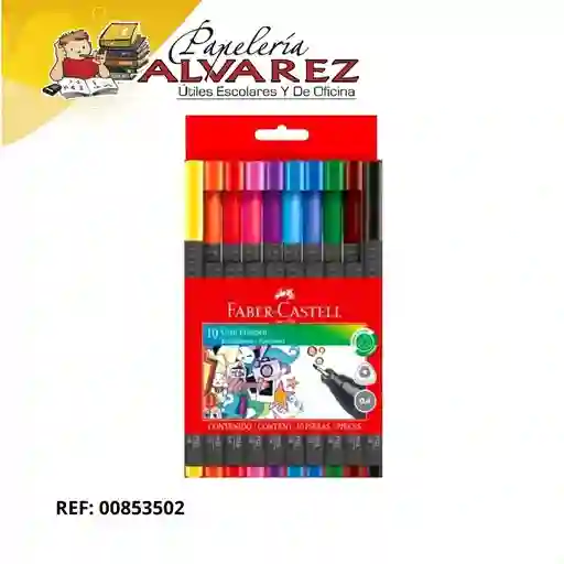 Micropunta Faber Castell Grip Fine X 10