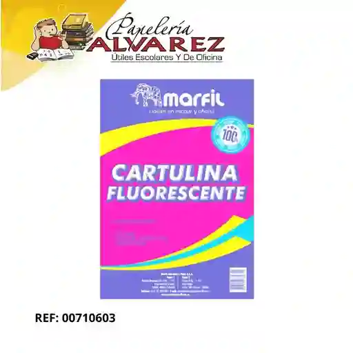 Cartulina Plana Surtida 1/8 X 10