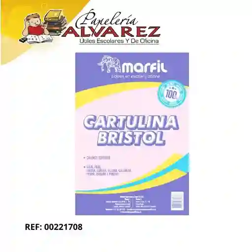 Cartulina Fluorescente Surtida 1/8 X 10