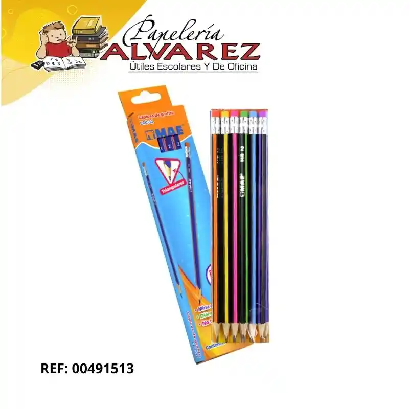 Lapiz Mae Triangular Neon