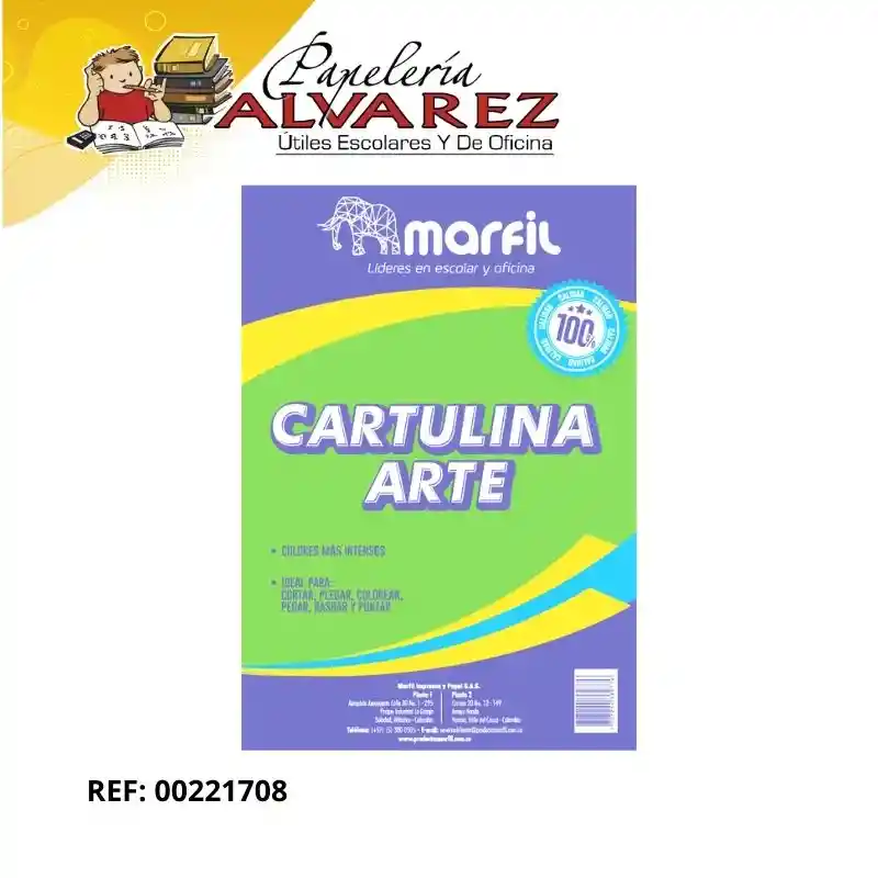 Cartulina Bristol Surtida 1/8 X 10