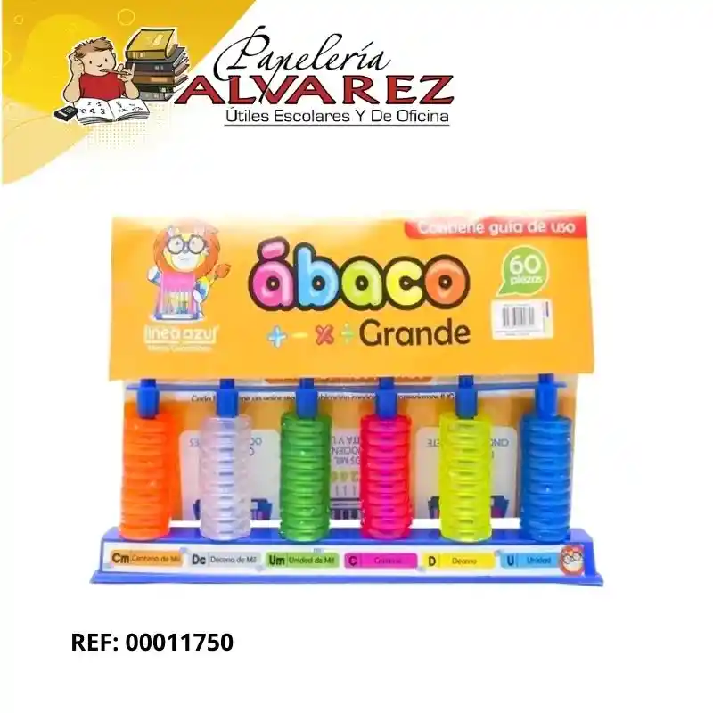 Abaco Vertical Linea Azul - Grande