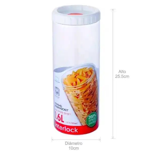 Recipiente Circular Interlock 1.6 L
