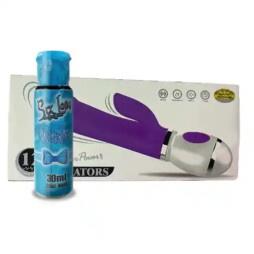 Super Power Vibrador Estimulador De Punto G + Lubricante 30 Ml Sekswink