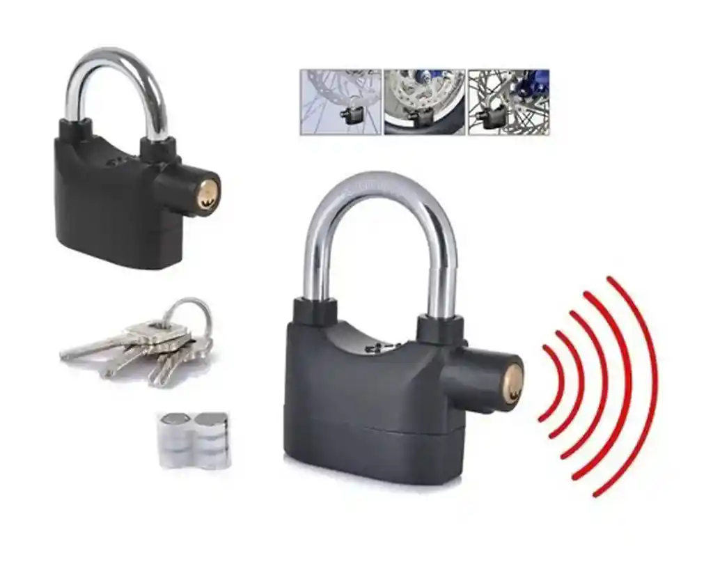 Candado Alarma Bicicletas Motos Puertas Alarm Lock