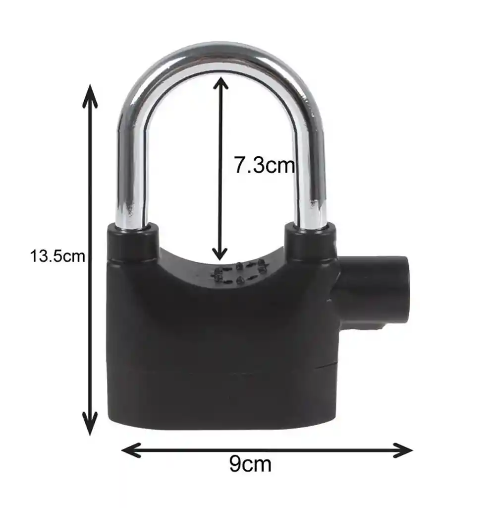 Candado Alarma Bicicletas Motos Puertas Alarm Lock