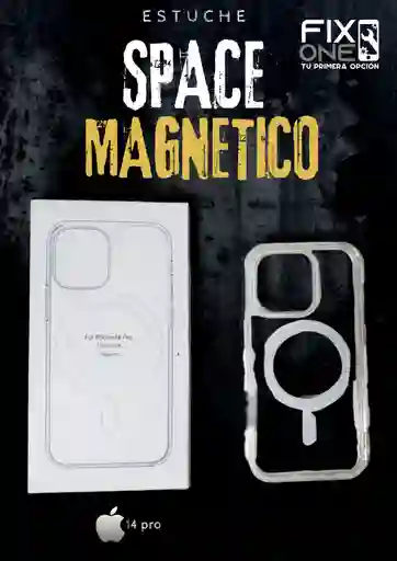 Estuche Space Transparente Magsafe 14 Pro