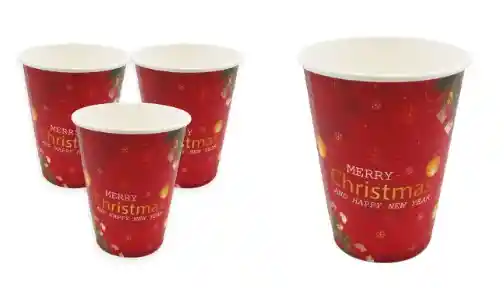 Vasos Feliz Navidad Y Prospero Año Nuevo Rojo 10 Oz