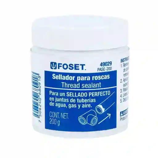 Pasta Selladora De Roscas De 200gr Foset