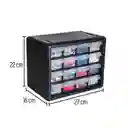 Organizador 10" Con 16 Gavetas Truper Negro Multiusos