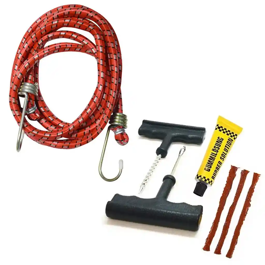 Kit Despinche Sellomatic Llantas + Pulpo 2 Metros Elástico Moto Carro
