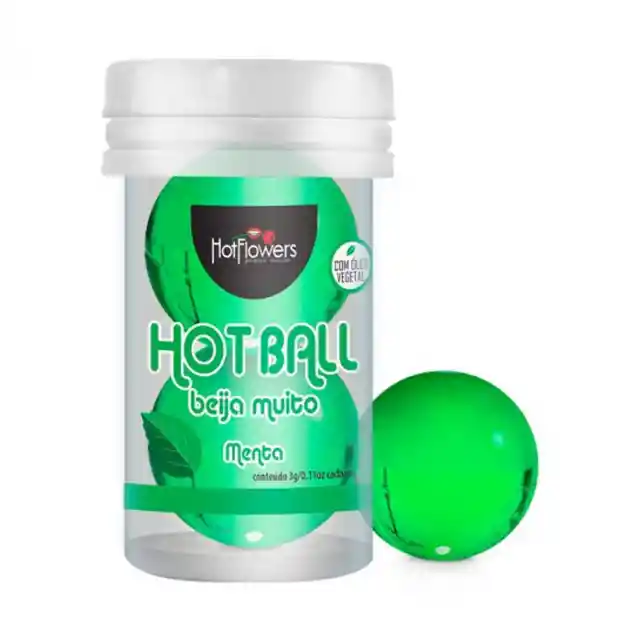 Aceite Bola Comestible Explosiva Penetración Anal Vaginal O Masajes Sabor Menta X2 U Hot Flowers