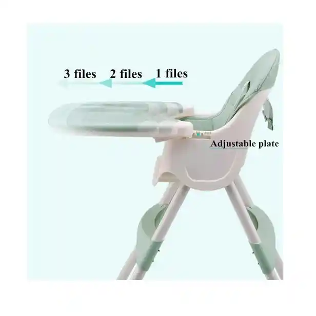 Silla Comedor Bebe 3en1 Portatil Verde