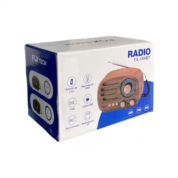 Radio Am Y Fm Parlante Bluetooth Vintage Fx-194bt