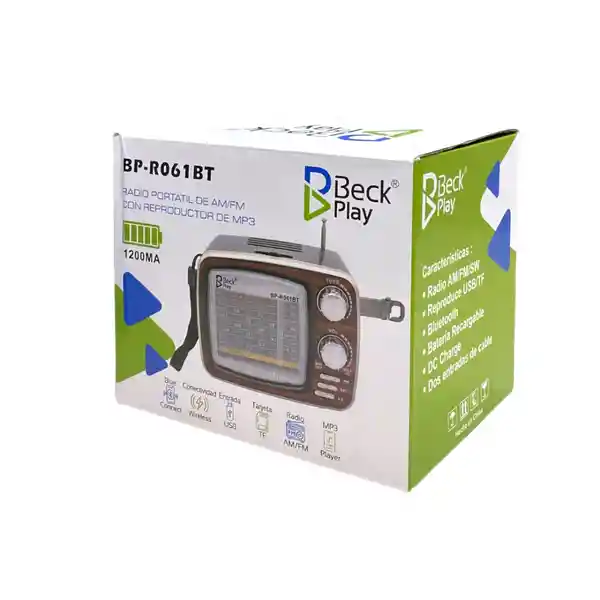 Radio Am Y Fm Parlante Bluetooth Vintage Bp-r061bt