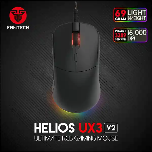 Mouse Gamer Dpi Ajustable 7 Botones Fantech Ux3 V2