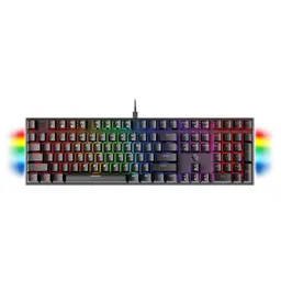 Teclado Mecánico Rgb Gamer Tipo C Blue Fantech Maxfit Mk855