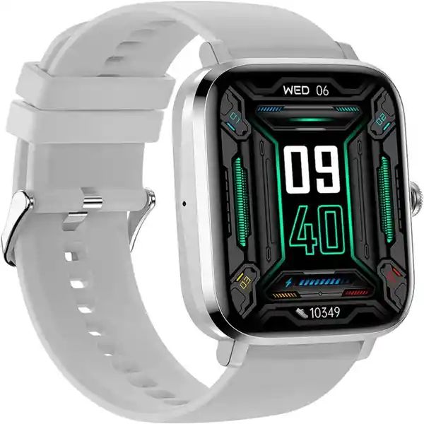 Smartwatch 1.85" Ip67 Bluetooth Hk20 Plateado