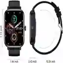 Smartwatch 1.85" Ip67 Bluetooth Hk20 Plateado