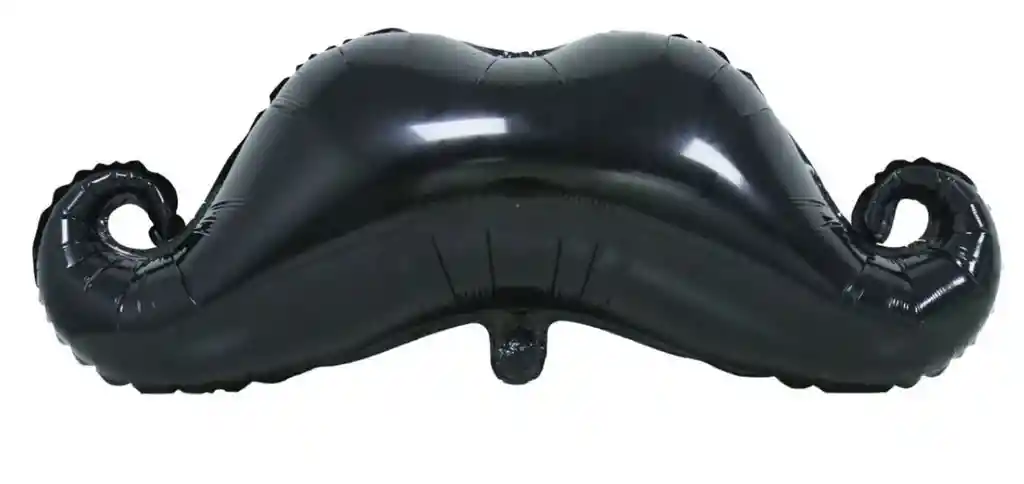 Bouquet Globos Bombas Mostacho Bigote Color Negro 38"