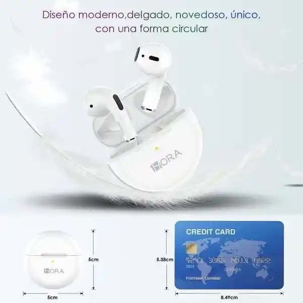 Audífonos Earbuds Bluetooth Manos Libres Color Blanco Aut119