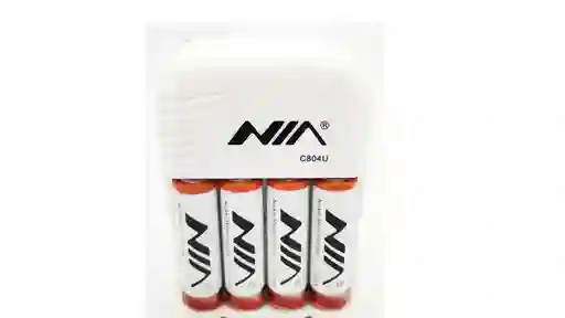 Cargador Pila Aa 1500mah Bateria Recargable X4 + Usb Nia