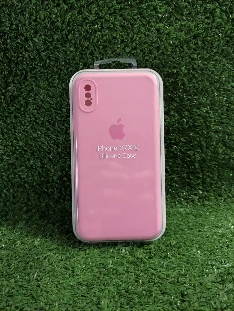 Iphone Xs | Forro Protector| Silicone Case | Rosado | Iphone | Carcasa | Funda | Anti Humedad