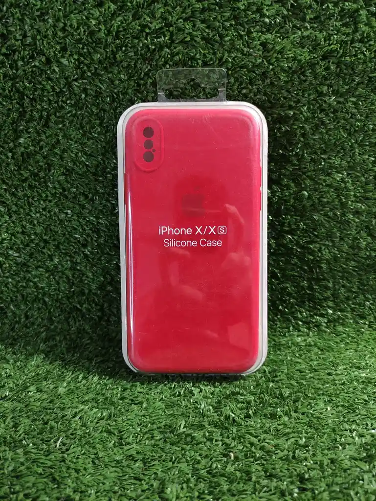 Iphone Xs | Forro Protector| Silicone Case | Rojo | Iphone | Carcasa | Funda | Anti Humedad