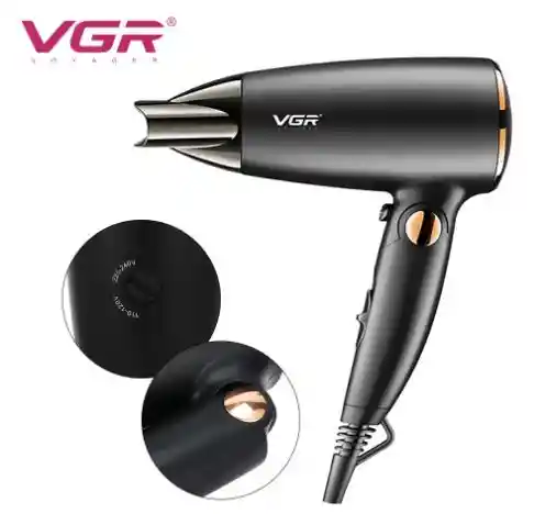 secador de cabello VGR v439 professional 1600 w negro