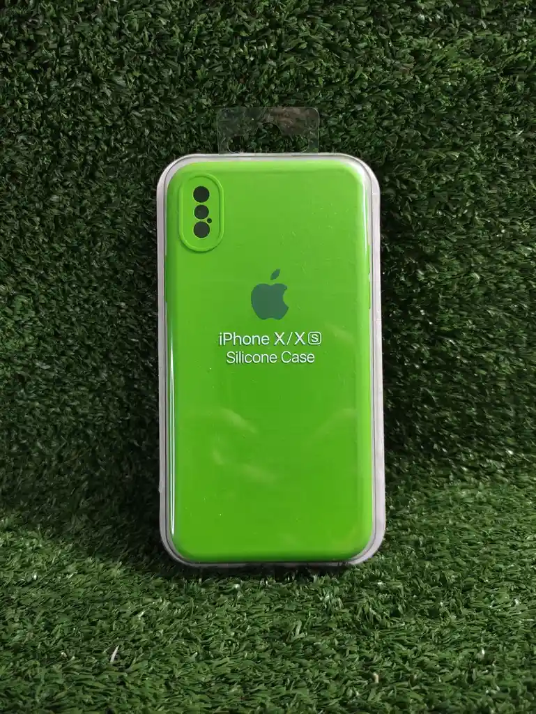 Iphone Xs | Forro Protector| Silicone Case | Verde Neon | Iphone | Carcasa | Funda | Anti Humedad