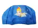 Gorro De Natación De Niños Niñas Poliester Tela Siliconada - Conejo