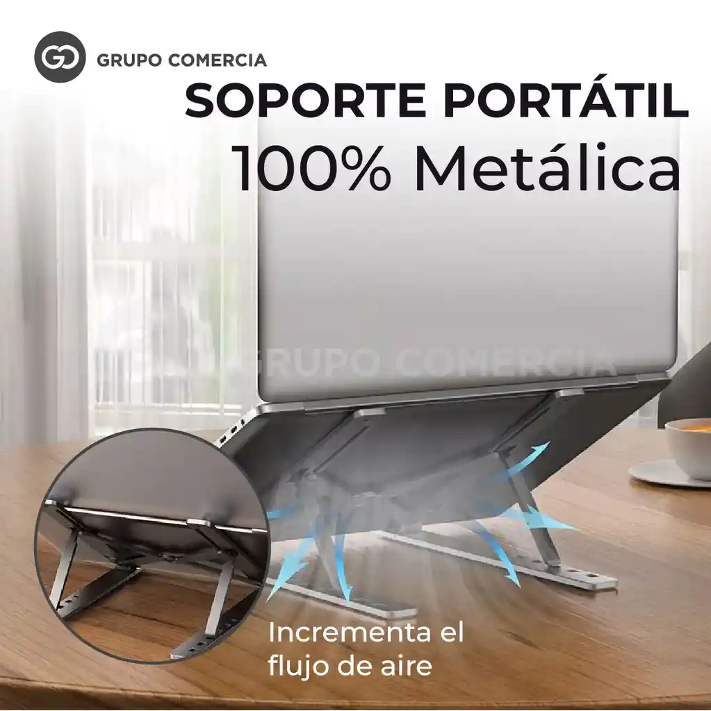 Base Soporte Portátil Ergonómica Reclinable 6 Niveles Funda