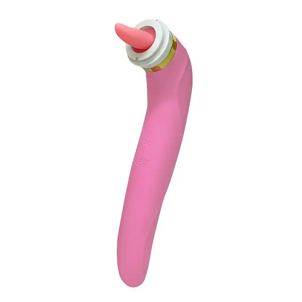 Vibrador Doble Estimulación,licking And Sucking (ls-051)