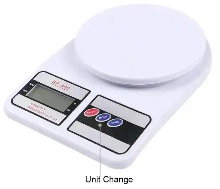 Gramera Digital Kitchen Scale 10 Kg Bascula Portátil Peso Baterías