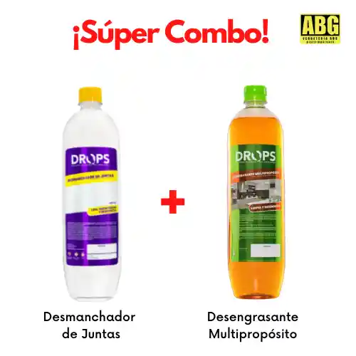 ¡¡ Super Combo !! Desmanchador De Juntas + Desengrasante Multipropósito Drops (2lt)