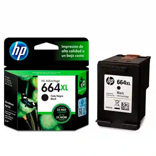 Cartucho Hp Tinta Negra 664 Xl