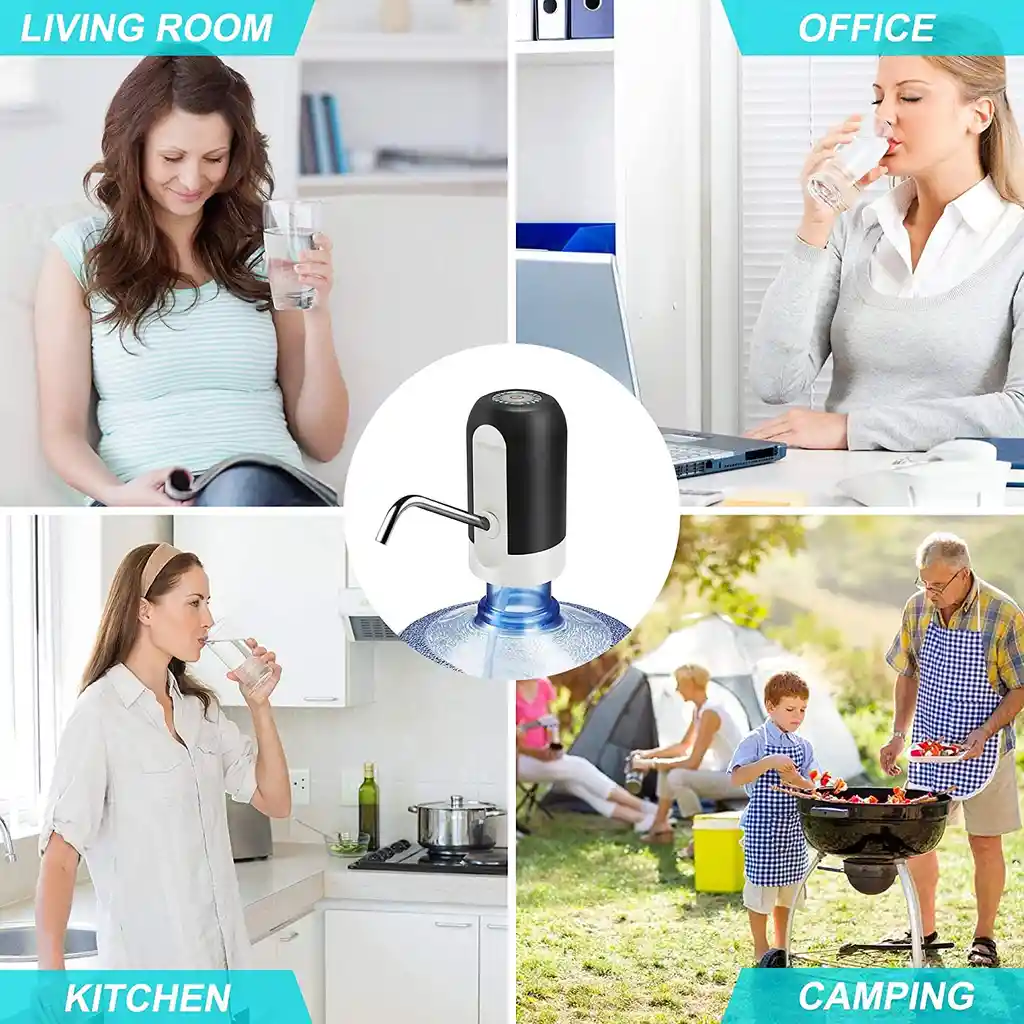 Dispensador De Agua Eléctrico Recargable Usb Bomba Universal