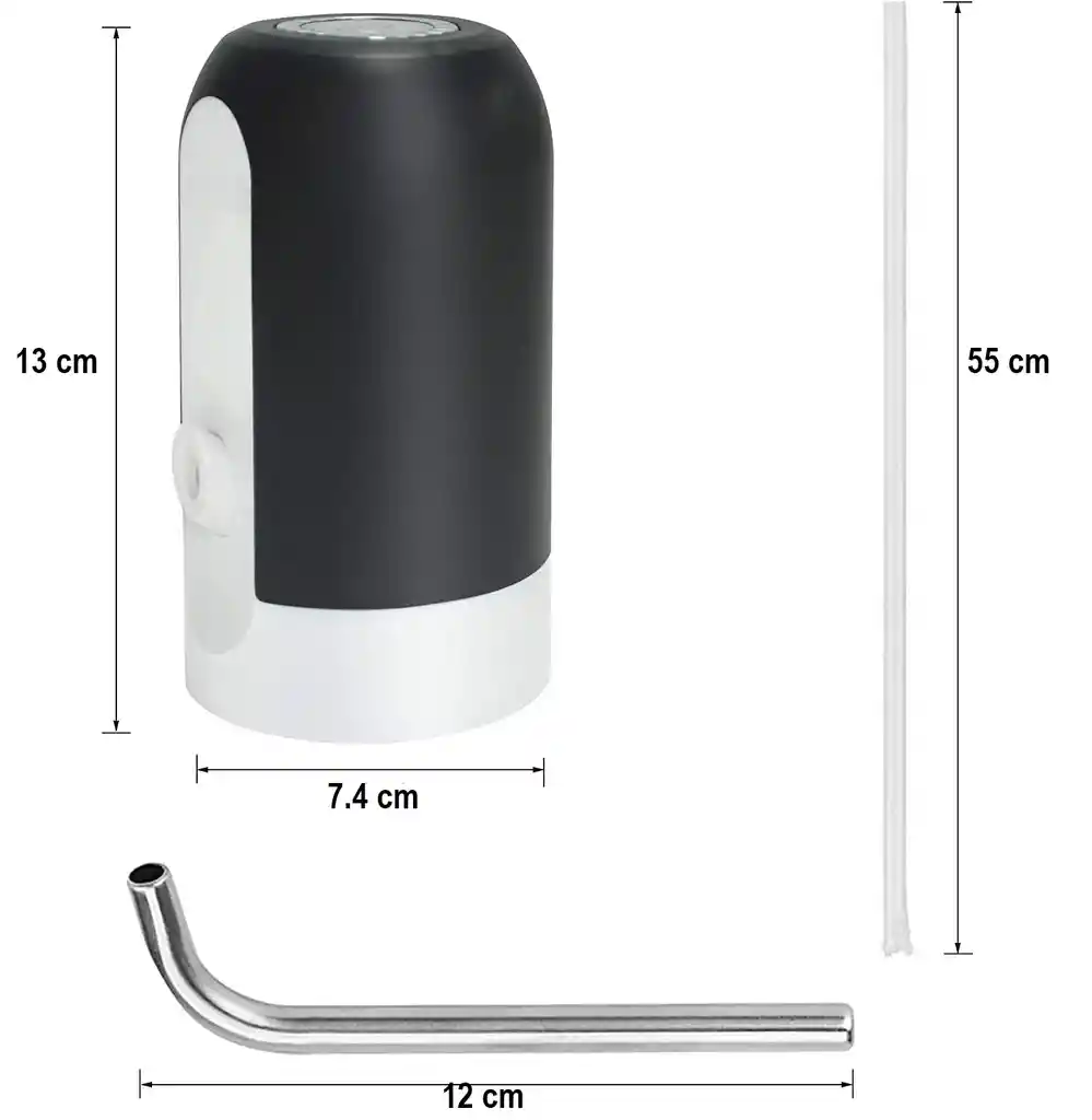 Dispensador De Agua Eléctrico Recargable Usb Bomba Universal