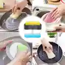 Dispensador De Jabón Líquido Lavaplatos Con Esponja Cocina