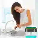 Dispensador De Jabón Líquido Lavaplatos Con Esponja Cocina