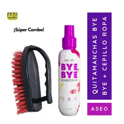 ¡¡ Super Combo !! Quitamanchas Bye Bye Drops + Cepillo De Ropa