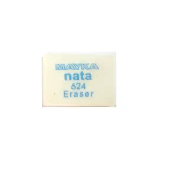 Borrador Nata Plastico Mayka 24