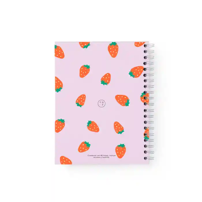 Notebook Fresas Party Rayado