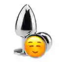 Plug Anal Acostumbrador Acero Inoxidable Dilatador Ano Menos Dolor Emoji