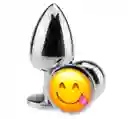 Plug Anal Acostumbrador Acero Inoxidable Dilatador Ano Menos Dolor Emoji