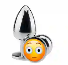 Plug Anal Acostumbrador Acero Inoxidable Dilatador Ano Menos Dolor Emoji