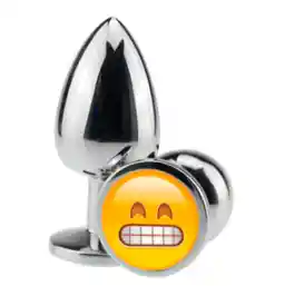 Plug Anal Acostumbrador Acero Inoxidable Dilatador Ano Menos Dolor Emoji