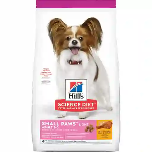 Hills Small Mini Paws Adulto Light X 4.5lb