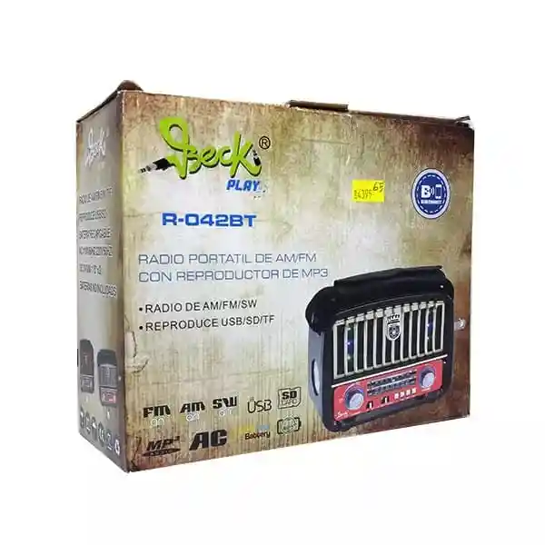 Radio Portatil De Am/fm Con Reproductor De Mp3 / Usb / Sd / Tf